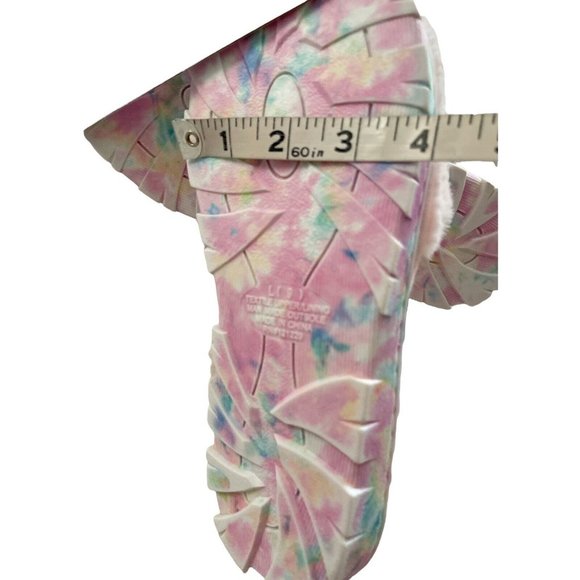 🌹NWT Women’s Slippers FIFTH & LUXE Faux Fue  Pink Size 9 - Picture 6 of 10